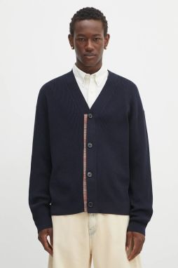 Vlnený kardigán Paul Smith tmavomodrá farba, M1R-531Z-T02763