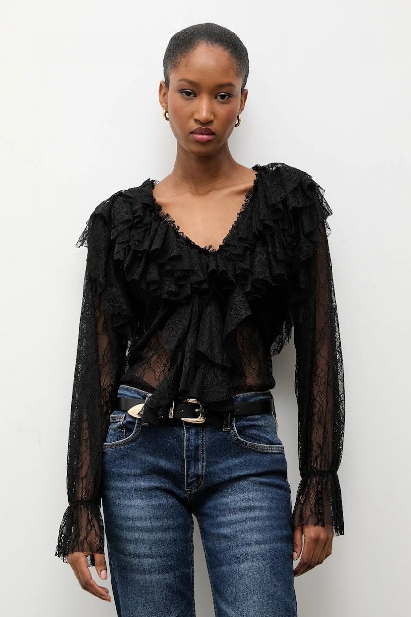 Blúzka Answear.LAB čierna farba