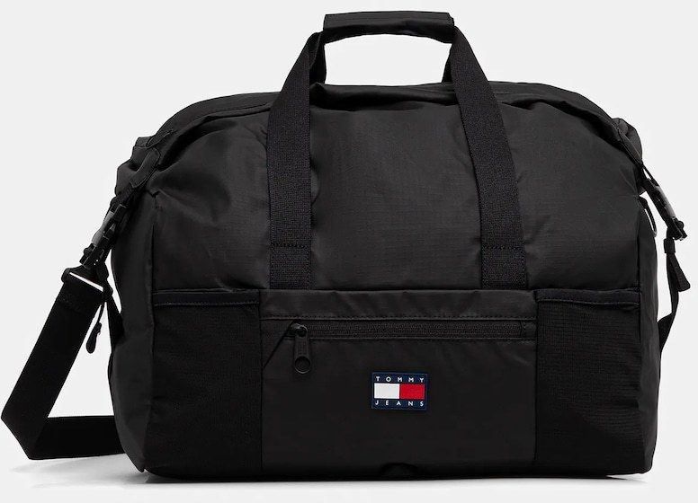 Taška Tommy Jeans čierna farba, AM0AM13898