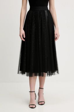 Sukňa Joop! čierna farba, midi, áčkový strih, 30100212