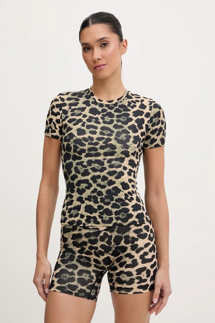 Tréningové tričko P.E Nation Foundation hnedá farba, 243T257