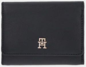 Peňaženka Tommy Hilfiger dámska, čierna farba, AW0AW18129