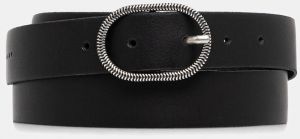 Kožený opasok Sisley čierna farba, 6R3NWL032