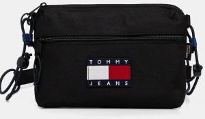 Malá taška Tommy Jeans čierna farba, AM0AM13859