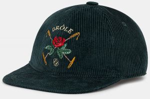Menčestrová baseballová čiapka Drôle de Monsieur La Casquette Velours DrUle Rose tyrkysová farba, I.CP189.CO236
