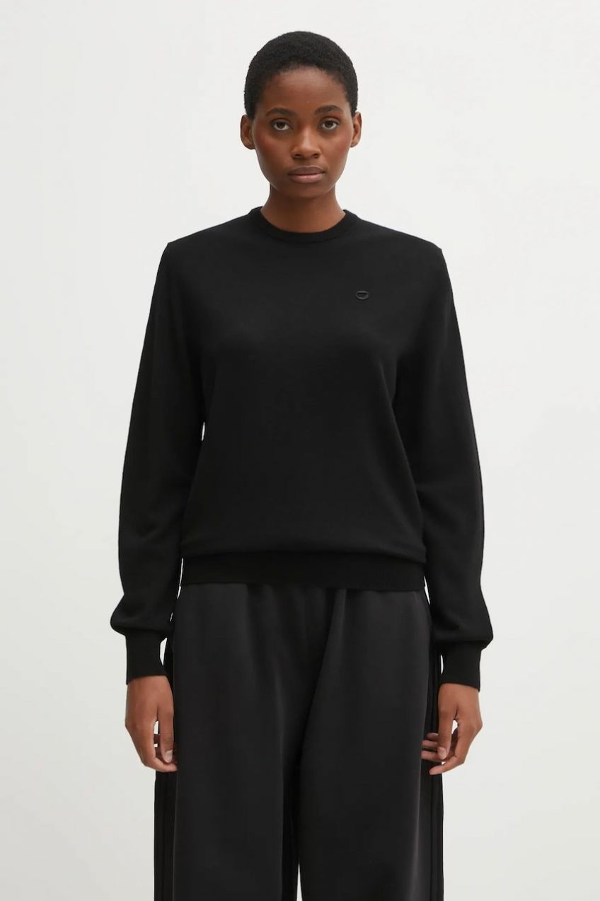 Vlnený sveter Coperni Classic čierna farba, ľahký, COPML161Y3018MEN
