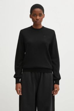 Vlnený sveter Coperni Classic čierna farba, ľahký, COPML161Y3018MEN