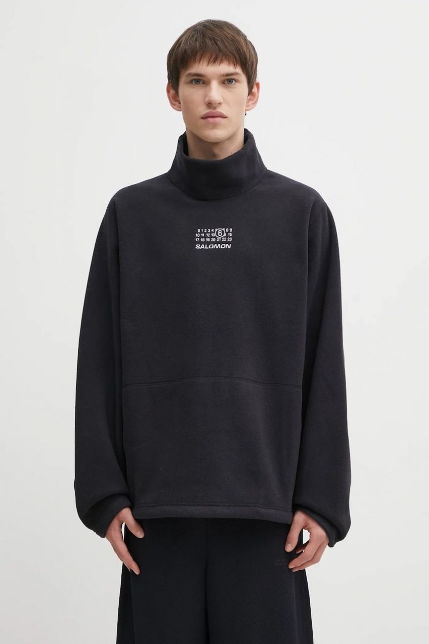 Mikina MM6 Maison Margiela x Salomon čierna farba, jednofarebná, SH0NH0019.M20140.899