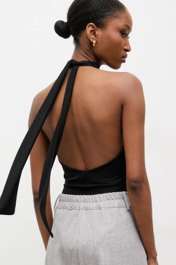 Body Answear.LAB čierna farba, jednofarebná