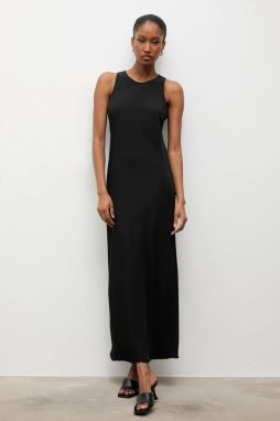 Šaty Answear.LAB čierna farba, maxi, priliehavé