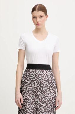 Bavlnené tričko Joop! dámske, biela farba, 30049368