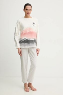 Pyžamo women'secret dámske, béžová farba, 3132243