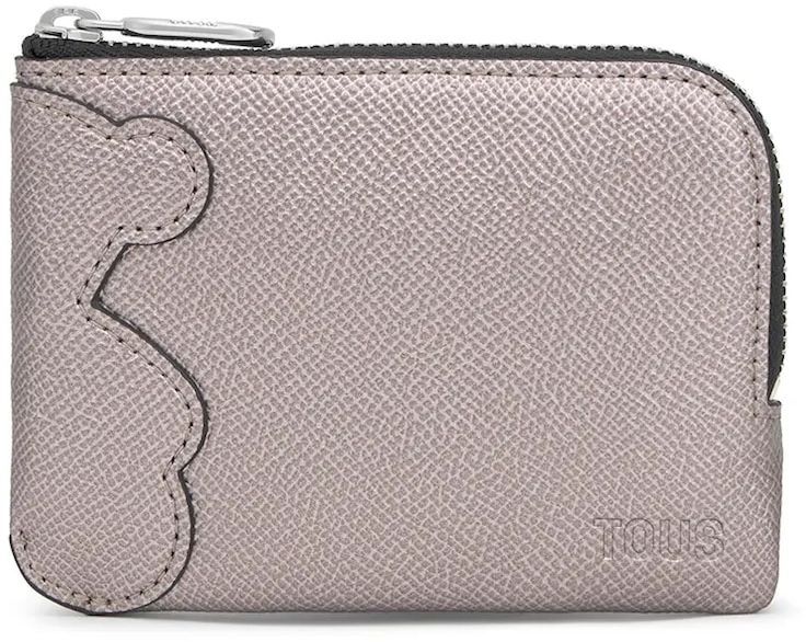 Peňaženka Tous dámska, strieborná farba, 2002202633