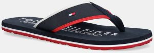 Šľapky Tommy Hilfiger TUMBLE BEACH SANDAL tmavomodrá farba, FM0FM05710