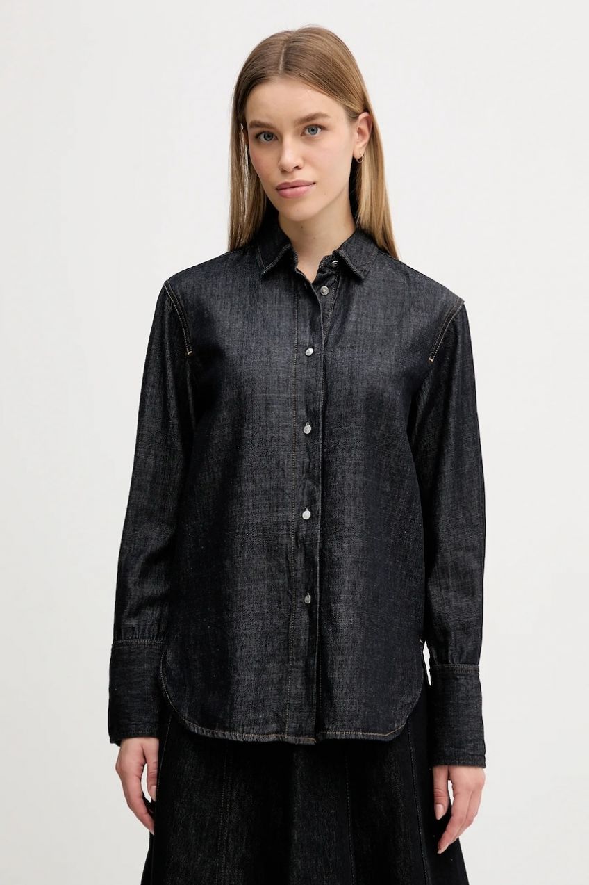 Sukňa Tommy Hilfiger tmavomodrá farba, midi, áčkový strih, WW0WW47730