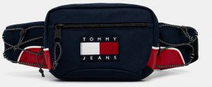 Malá taška Tommy Jeans tmavomodrá farba, AM0AM13872