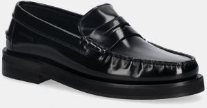 Kožené mokasíny Tommy Hilfiger CLASSIC HIGH HILFIGER ABRA LOAF čierna farba, FM0FM05624