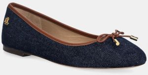 Baleríny Lauren Ralph Lauren Jayna tmavomodrá farba, 802P04386001