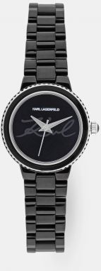 Hodinky Karl Lagerfeld dámske, čierna farba, R0553104506