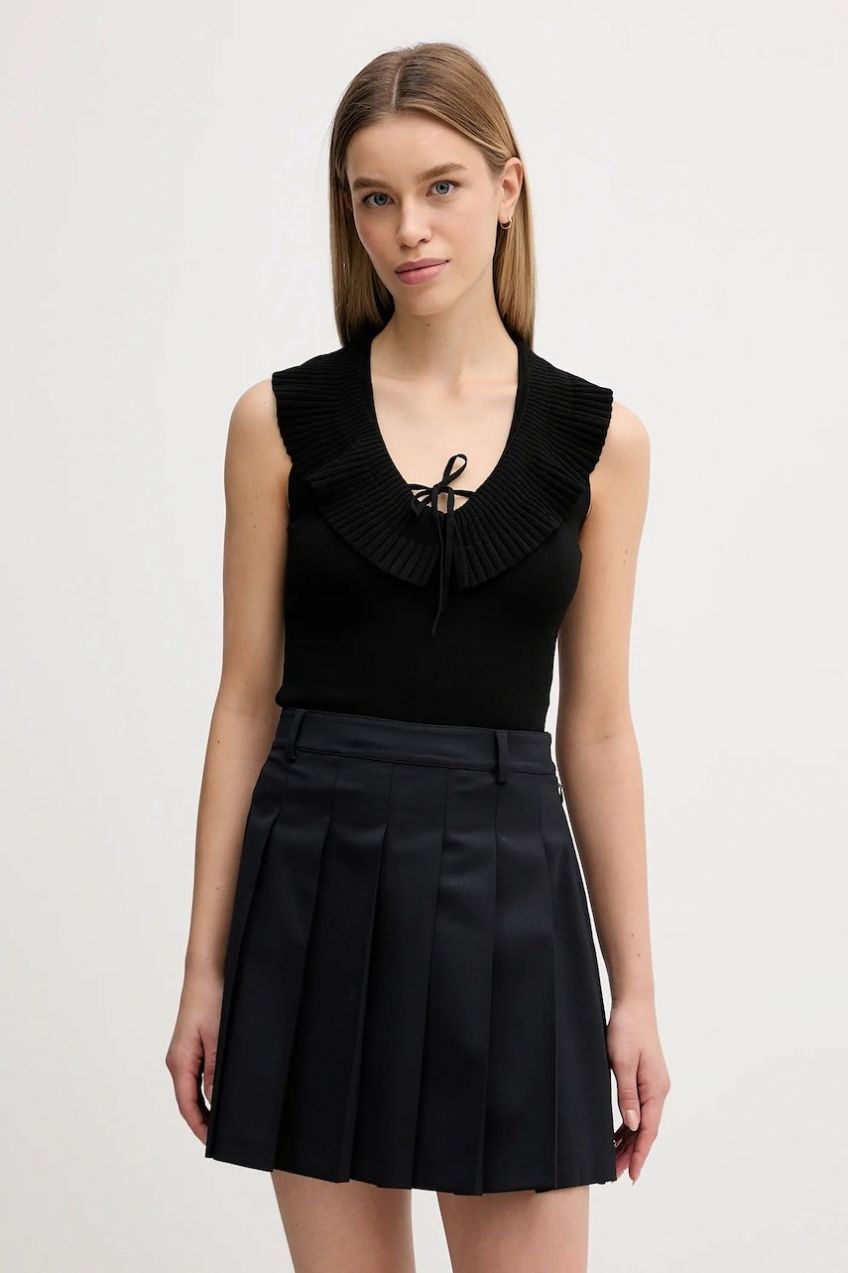 Blúzka Sisley čierna farba, jednofarebná, 1H7PMH00K