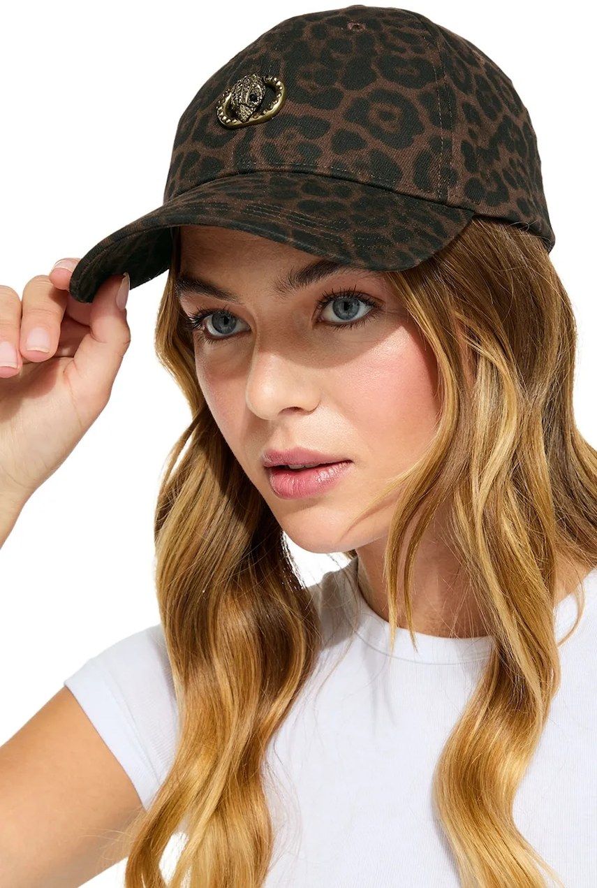 Bavlnená šiltovka Kurt Geiger London Chelsea hnedá farba, 4419039499