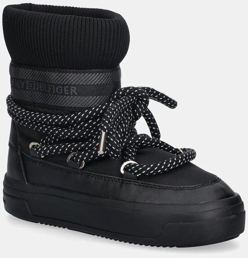 Snehule Tommy Hilfiger SNOW BOOT WATER REPELLENT čierna farba, FW0FW09260