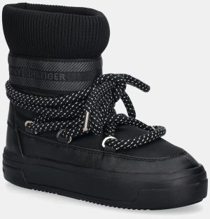 Snehule Tommy Hilfiger SNOW BOOT WATER REPELLENT čierna farba, FW0FW09260
