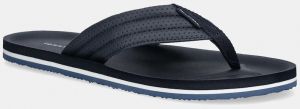 Šľapky Tommy Hilfiger COMFORT PADDED PERF BEACH SANDAL tmavomodrá farba, FM0FM05712