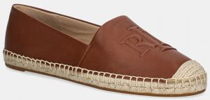 Kožené espadrilky Lauren Ralph Lauren Cameryn Lg 2 hnedá farba, 802P04415003