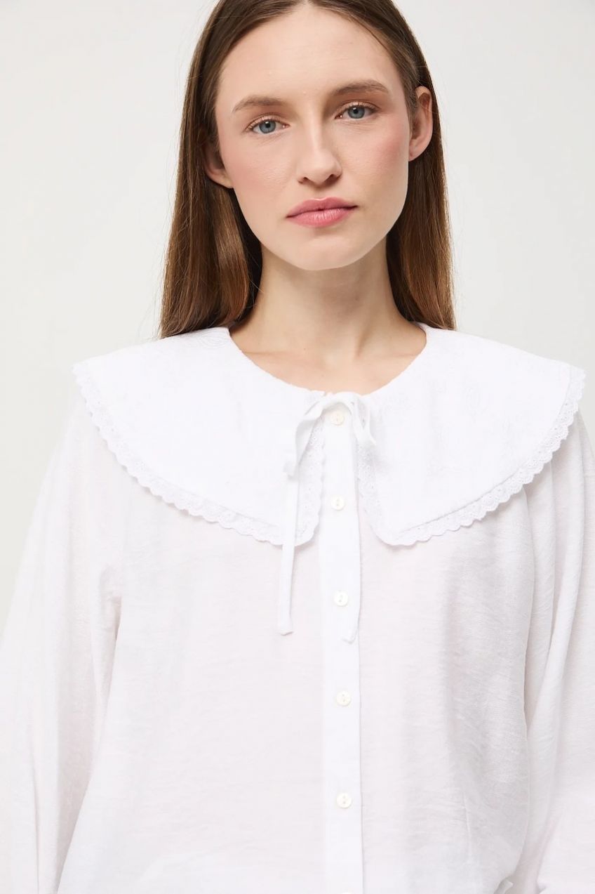 Blúzka Medicine biela farba, jednofarebná