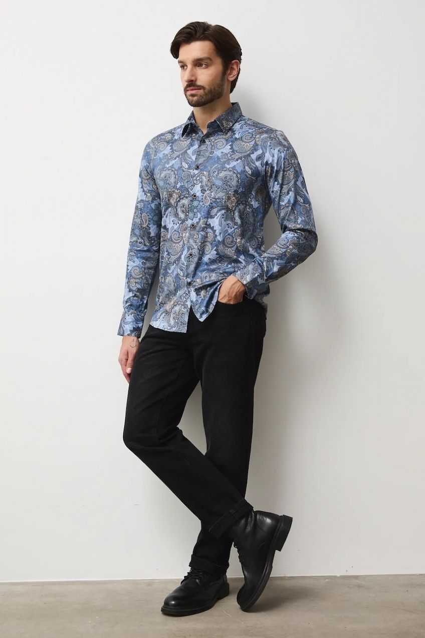 Košeľa Medicine viac farieb, slim, s klasickým golierom