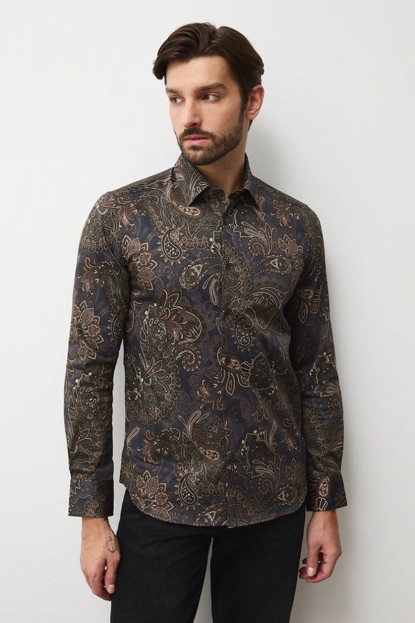 Košeľa Medicine viac farieb, slim, s klasickým golierom