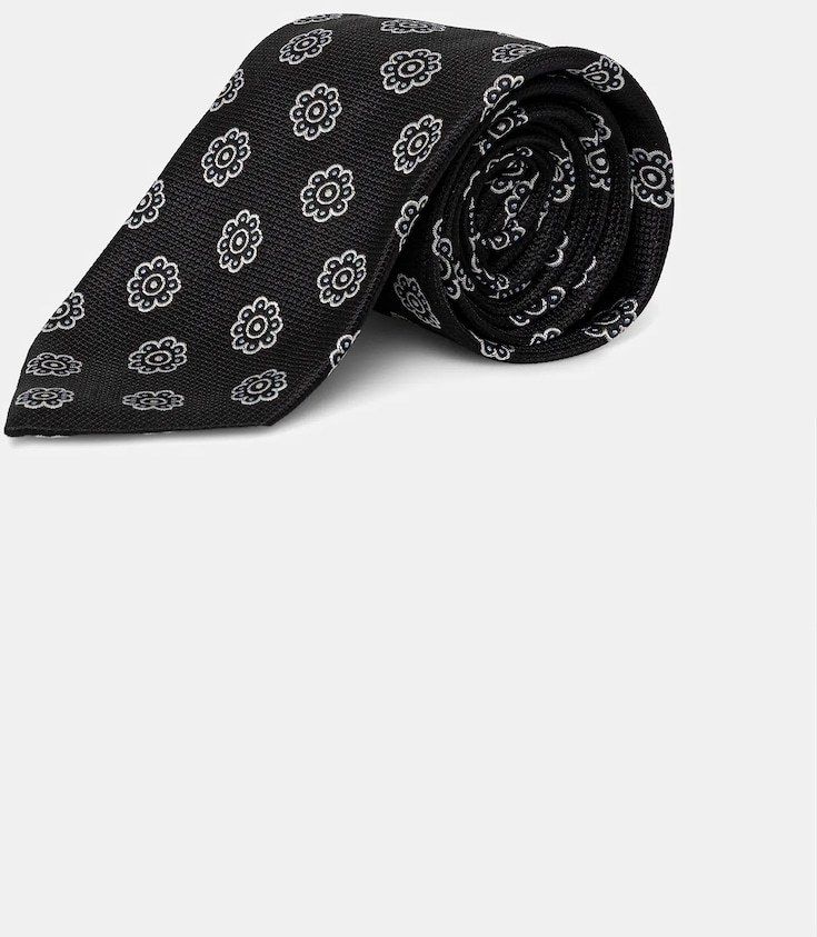 Kravata s prídavkom hodvábu HUGO Tie cm 7.5 čierna farba, 50557591
