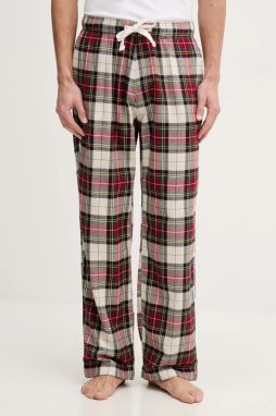 Pyžamo Abercrombie & Fitch pánske, tmavomodrá farba, vzorované, KI113-5011-508