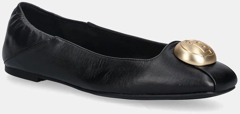 Kožené balerínky Liu Jo BRIGITTE 09 čierna farba, SA6033P006222222