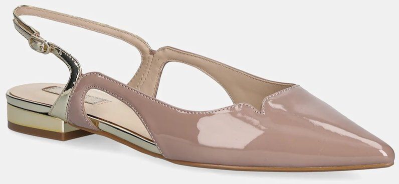 Baleríny Liu Jo VIVIEN 07 béžová farba, s otvorenou pätou, SA6029EX342S3664