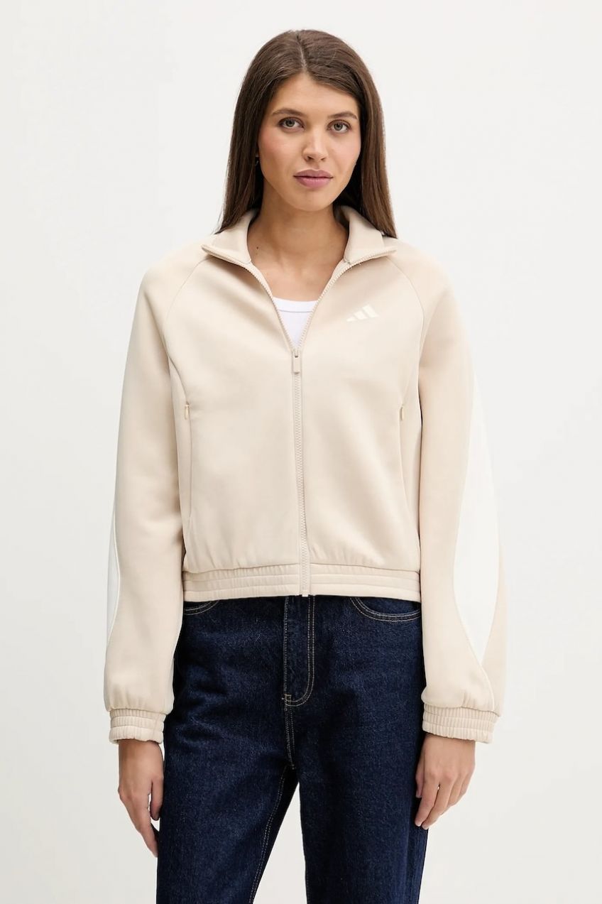 Mikina adidas Stadium béžová farba, s potlačou, KB4946