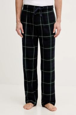 Pyžamo Abercrombie & Fitch pánske, tmavomodrá farba, vzorované, KI113-5003-208