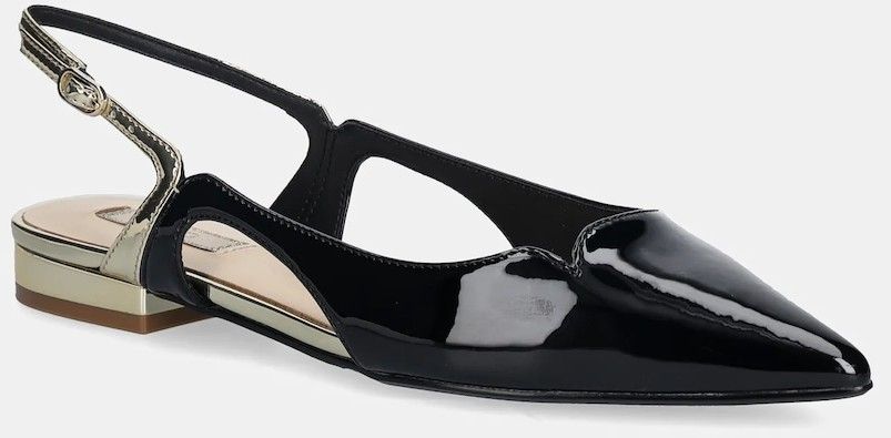 Baleríny Liu Jo VIVIEN 07 čierna farba, s otvorenou pätou, SA6029EX342S1189