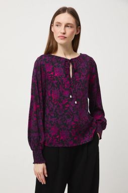 Blúzka Medicine čierna farba, vzorovaná