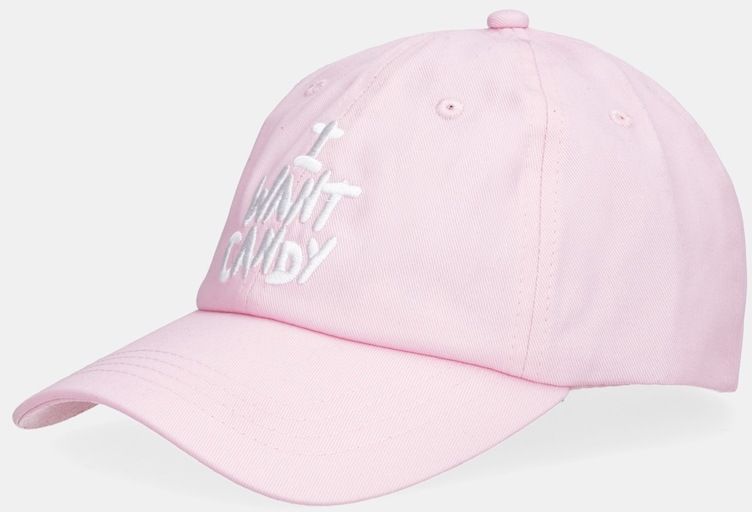 Bavlnená šiltovka Juicy Couture I Want Candy ružová farba, JCAWH126703