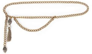 Opasok Kurt Geiger London zlatá farba, 5423161999