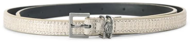 Kožený opasok Kurt Geiger London Shoreditch zlatá farba, 5410461609