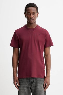 Bavlnené tričko G-Star Nifous Nifous pánske, bordová farba, jednofarebné, D24449-336-4608,