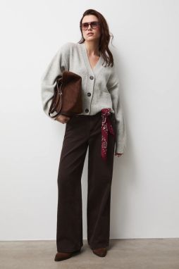 Kardigán Medicine šedá farba, teplé