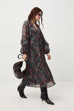 Šaty Medicine viac farieb, midi, áčkový strih