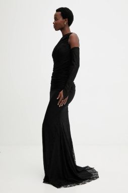 Šaty Answear.LAB čierna farba, maxi, priliehavé