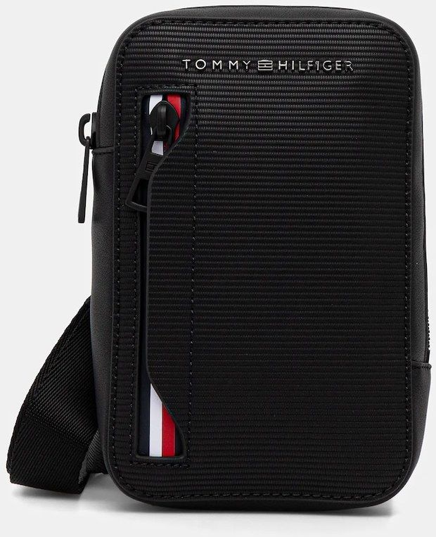 Malá taška Tommy Hilfiger čierna farba, AM0AM14021