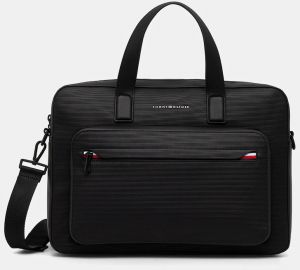 Taška Tommy Hilfiger čierna farba, AM0AM13991
