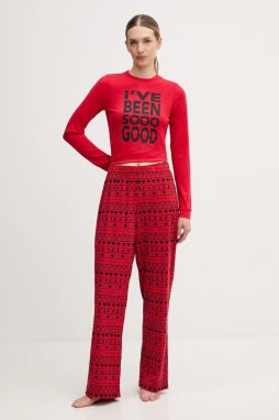 Pyžamo Juicy Couture dámske, červená farba, JCYPJ126851